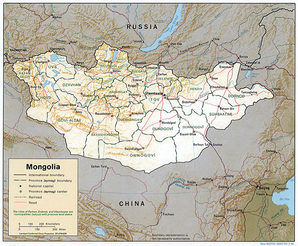 Mongolia Map